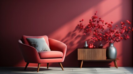 Colorful interior and armchair