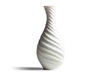 beautiful vase, png file of isolated cutout object with shadow on transparent background.