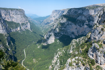 Summer view of Vikos gorge, Zagori, Epirus, Greece