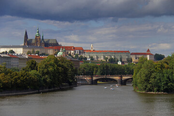 Fototapeta premium PANORAMA OF THE CITY OF PRAGUE IN THE CZECH REPUBLIC