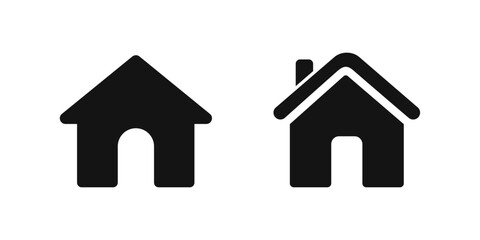 Home vector icon. House symbol. House icon set.