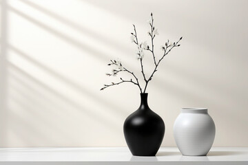 minimalistic texture. white and black, monochrome in an abstract interior. matte, pastel background.