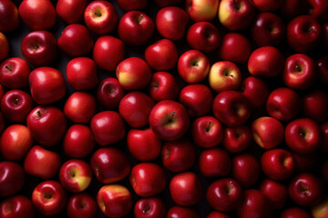 Red apples at local farmer market