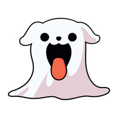 halloween pet ghost cartoon