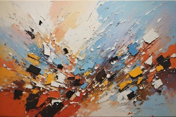 Abstract Echoes The Impasto Odyssey - Generative AI Edition




