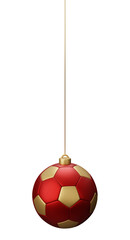 Football ball Hanging Christmas bauble