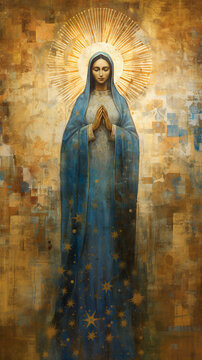 nossa senhora aparecida textura abstrata 