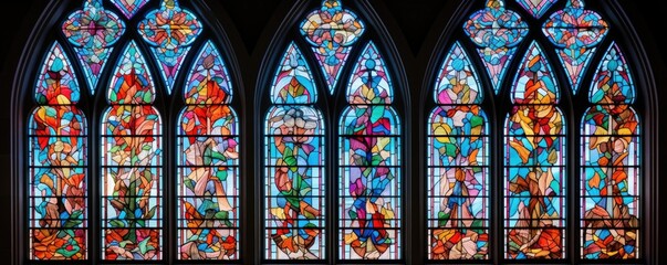 The stained glass windows seem to serve as a bridge between the earthly and the divine, bringing a sense of connection and reverence to those who behold them.