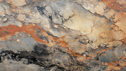Texture of Rhyolite with a smooth, velvety texture and a striking contrast of dark and light colors.