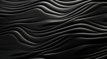 Texture of a pliable black rubber, with a malleable feel and a shiny, reflective surface. - obrazy, fototapety, plakaty