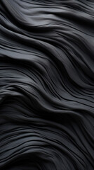 Closeup of a crinkled rubber texture, with wrinkles and folds creating a dynamic and tactile surface. The rubber is highly stretchable, able to bend and conform to different shapes without