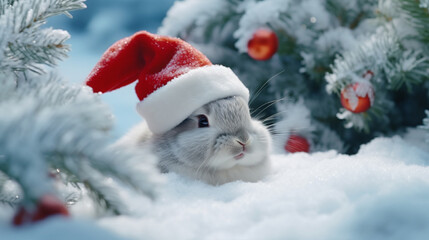 The Christmas Rabbit's Colorful Journey