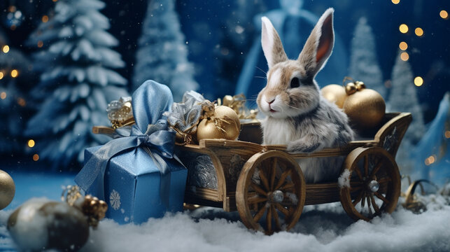 The Christmas Rabbit's Colorful Journey