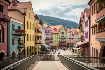 Fototapeta na wymiar Kirchberg an der Raab: Austrian city in Styria. Generative AI