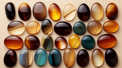 colourful stones for decoration