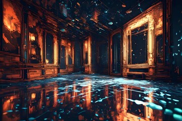 Obraz premium old house in the night