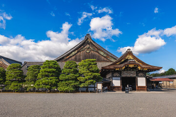 Main hall of Ninomaru Palace at Nijo Castle located in Kyoto, Japan - obrazy, fototapety, plakaty