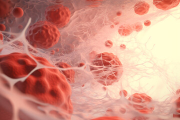 blood cells cells depth of field, macro photography