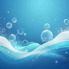 blue degree background with white and bubbles,generative ai