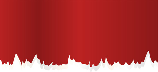 Red and white banner decoration