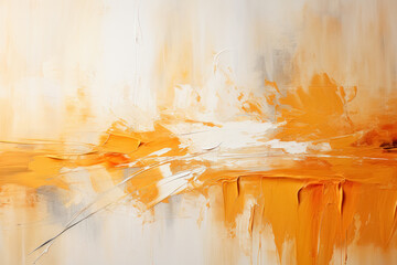 Abstract art - painting done with warm colors
