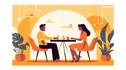 Concept vector illustration of business meeting.