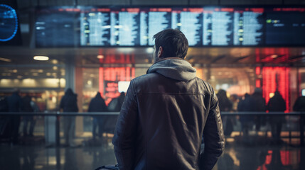 Airport Anticipation: Passengers Awaiting Their Flight