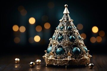 Fototapeta premium christmas tree with ornaments