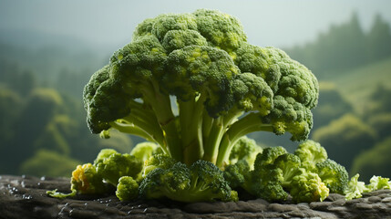 broccoli, fresh vegetables - obrazy, fototapety, plakaty
