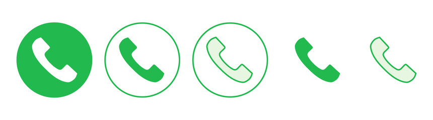 Call icon set. telephone icon vector. phone icon vector. contact us