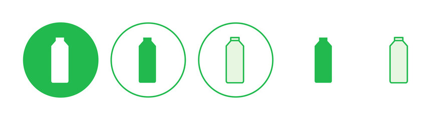 Bottle icon set. bottle vector icon
