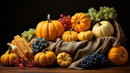 Obraz na płótnie Canvas pumpkins and gourds
