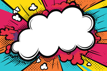 comic speech bubble background
