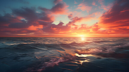 North Sea Sunrise - obrazy, fototapety, plakaty