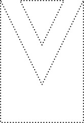 Square dot line shapes. Design elements