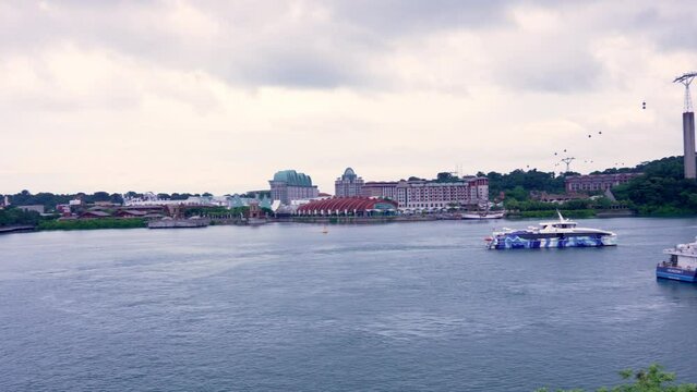 View of Sentosa from VivoCity in Singapore