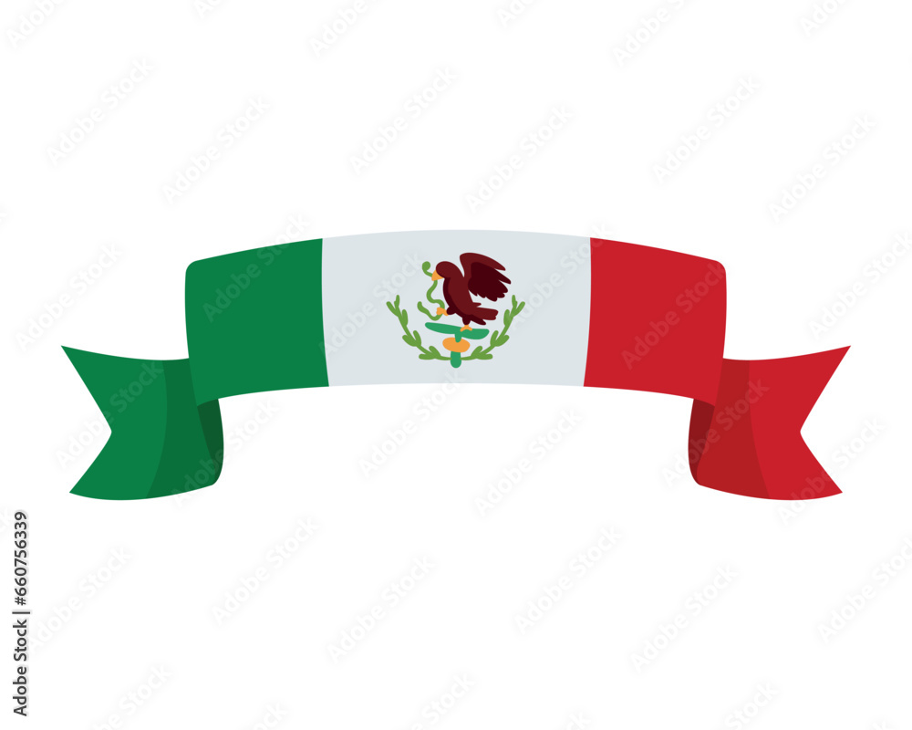 Canvas Prints mexican flag banner