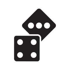 Dice Icon Vector Design Symbol illustration