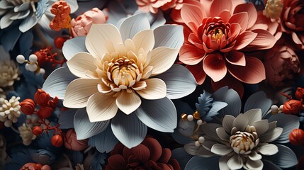 Artistic flower pattern Patterned blooms Creative , HD, Background Wallpaper, Desktop Wallpaper