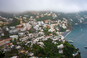 Naklejka premium Town of Positano - Italy
