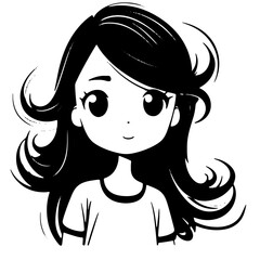 illustration of a girl