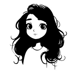 illustration of a girl