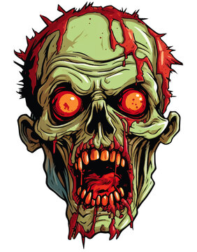Zombie Skull for Halloween