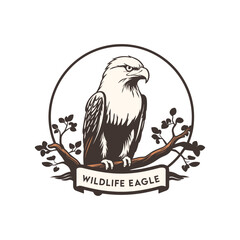 Wildlife Eagle Logo design template