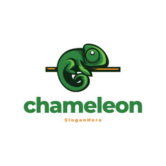 Chameleon modern logo vector