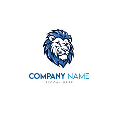 Lion mascot logo design template