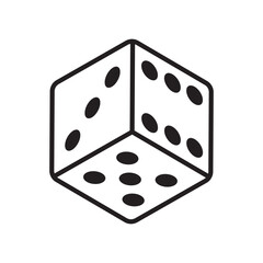 Dice Icon Vector Design Symbol illustration