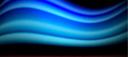 Obraz premium Rainbow color wave lines on black. Techno or business abstract background for posters, covers, banners, brochures, websites