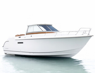 Boat on White Background - Nautical Adventure and Freedom