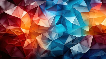 Obraz premium Colorful Polygonal Background ,Desktop Wallpaper Backgrounds, Background Hd For Designer